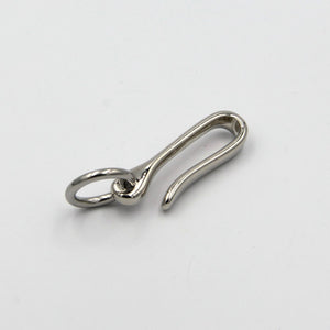 Men Fashion Collection Shiny Silver Keychain U - Metal Field