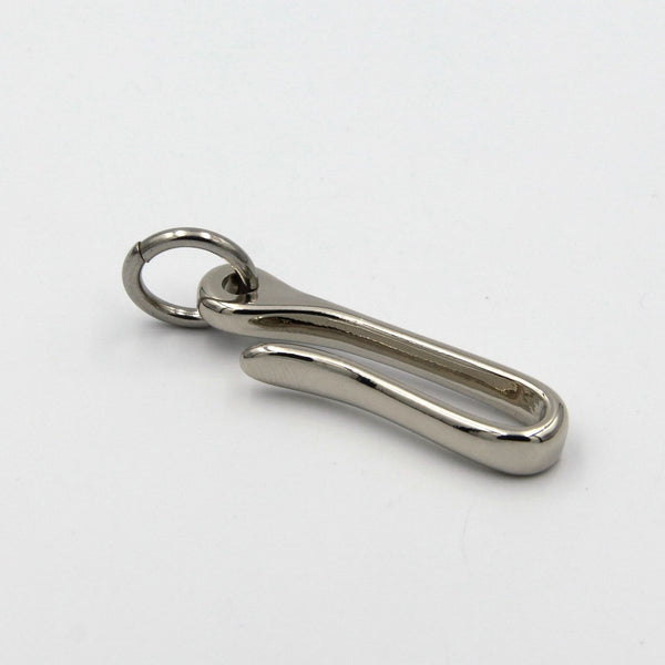 Men Fashion Collection Shiny Silver Keychain U - Metal Field