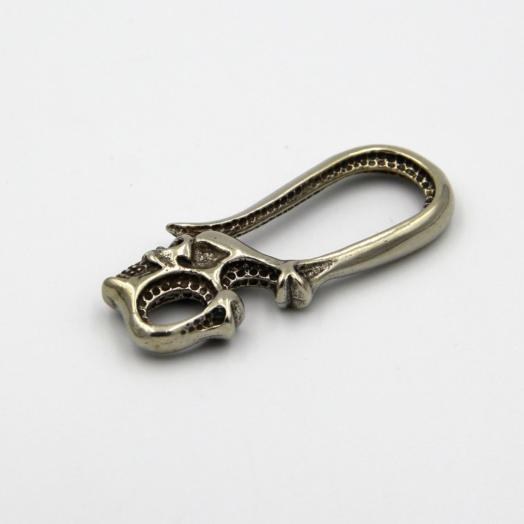 Skull Head Key Chain Holder Hippes&Punk Style Brass U Shape