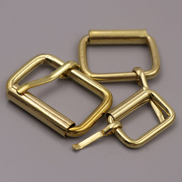 Solid Brass Roller Bar Buckle Leather Strap Fastener Buckle 26mm - Belt Buckles Brass