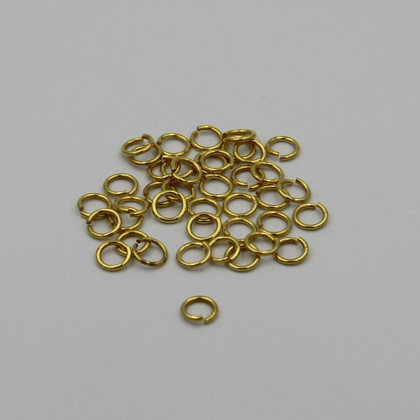 Solid Brass Split Keychain Ring 10 mm - Rings / Split Key Rings
