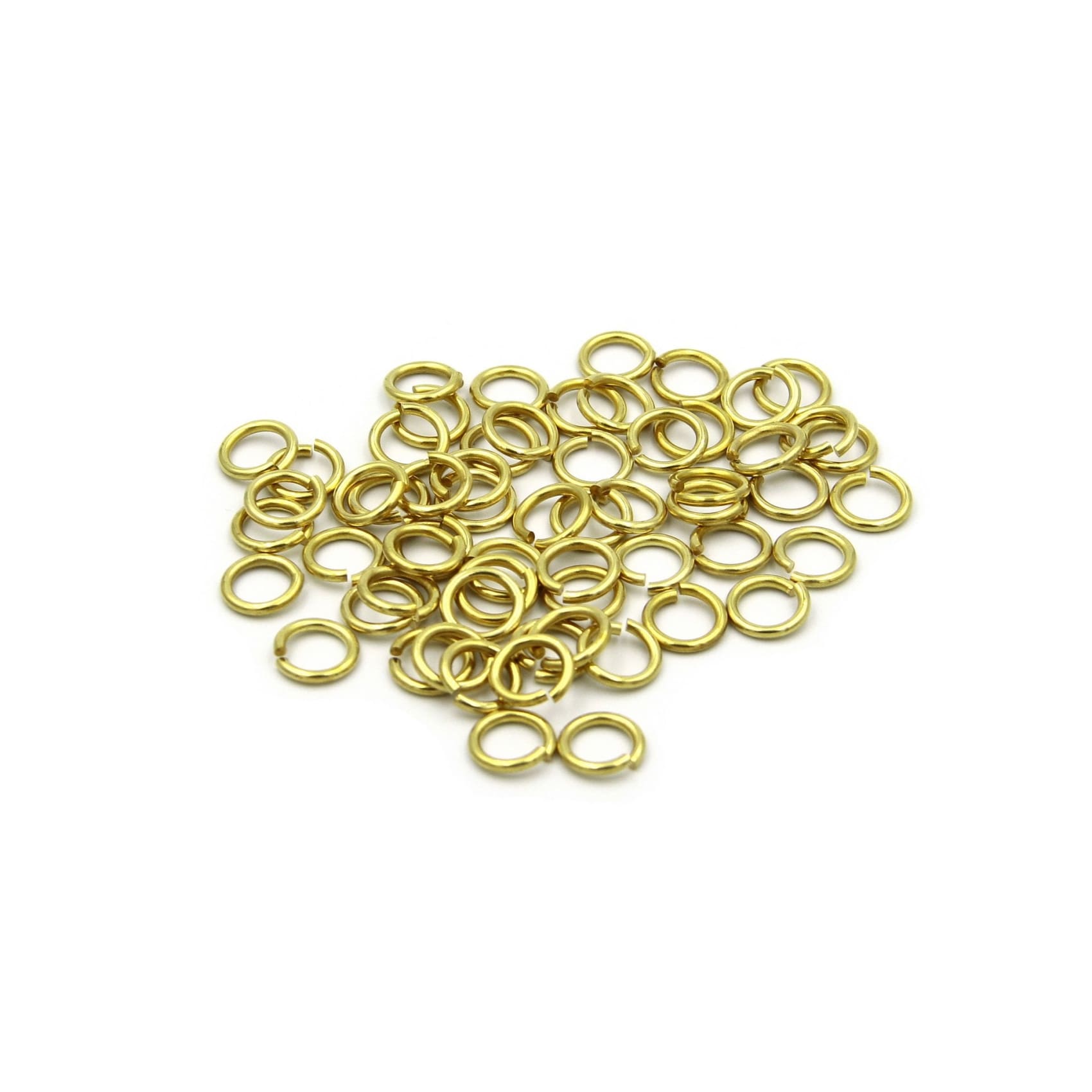 Solid Brass Split Keychain Ring 10 mm - Metal Field