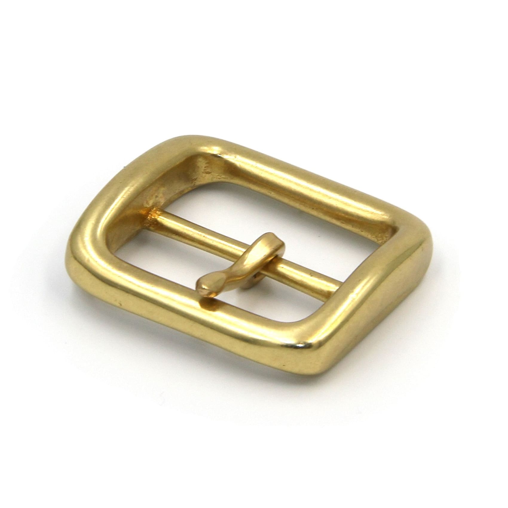 Rectangle Brass Pin Buckle 40mm - Metal Field Shop