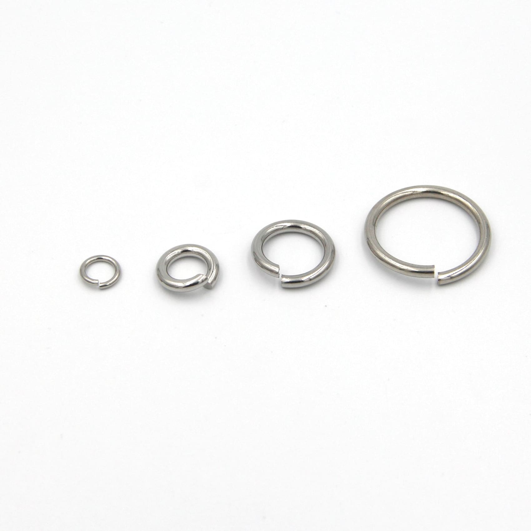 Samolla Stainless Steel Split Jump Rings – Black & Gun Metal – For Jewelry & Crafts