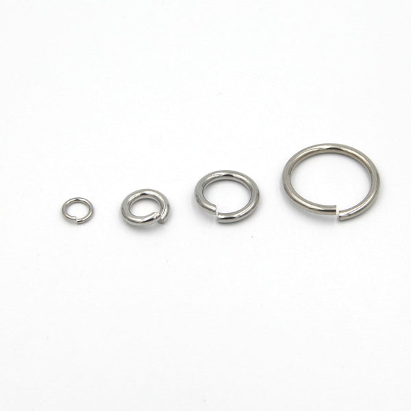 Split Ring Stainless Steel Key Jump Ring 20mm - Rings / Split Key Rings