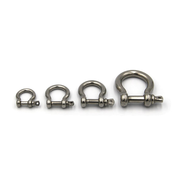 Stainless Anchor Bow Shackle U Clasp With Screw Rod Leather Craft Connect Tools Leatherwork Hardware - shackle