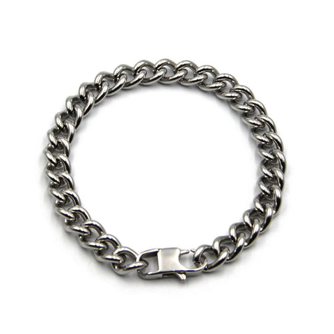 Amazon.com: Vintage Male Jewelry Accessories 17MM Curb Chain Link Stainless  Steel Man Bracelet Men Cool Cross Style Mens Bracelets Arm Band (Style  D-20cm) : Clothing, Shoes & Jewelry