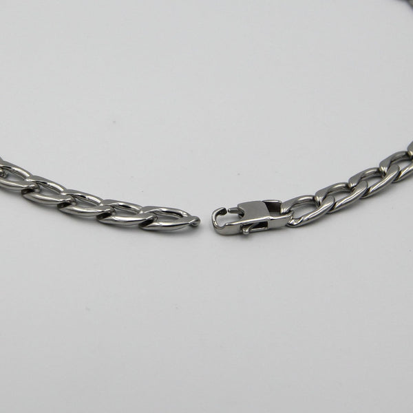 Stainless steel Curb Chain Mens Necklace - Metal Field