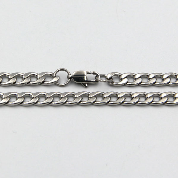 Stainless Steel curb chain Necklace Curb fashion - Metal Field
