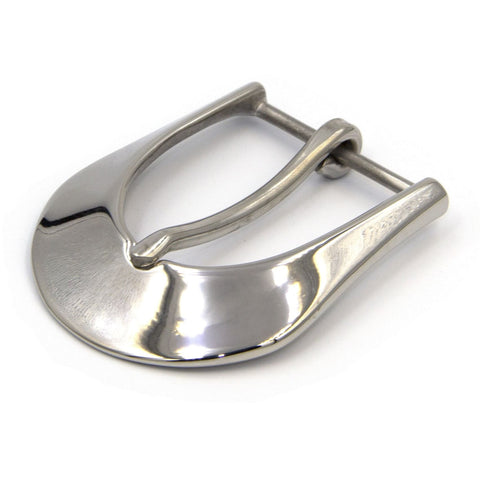 Stainless Steel Shiny Silver Belt Buckle 40mm - Metal Field Shop