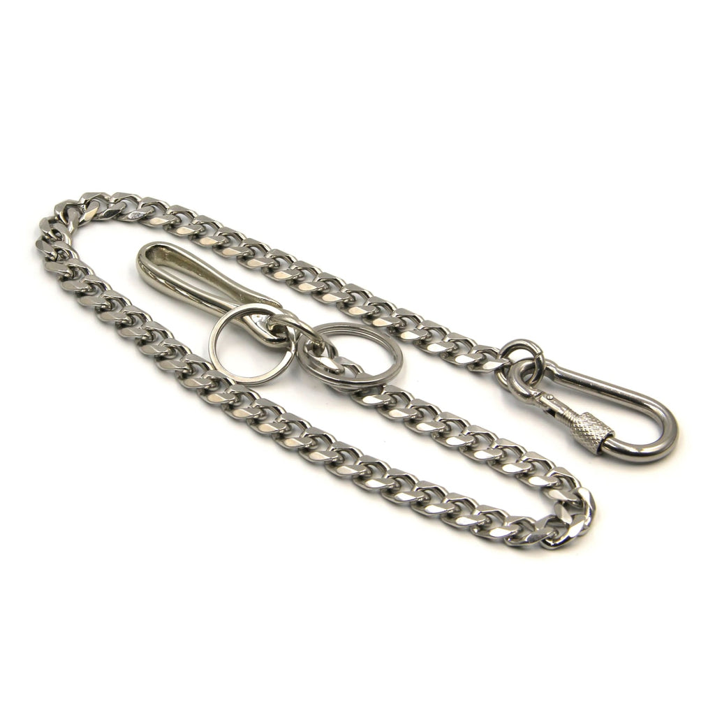 Metal Field Silver Wallet Chain Leather Belt Key Holder Keychain Stainless Steel Purse Chain Men's Gifts 16