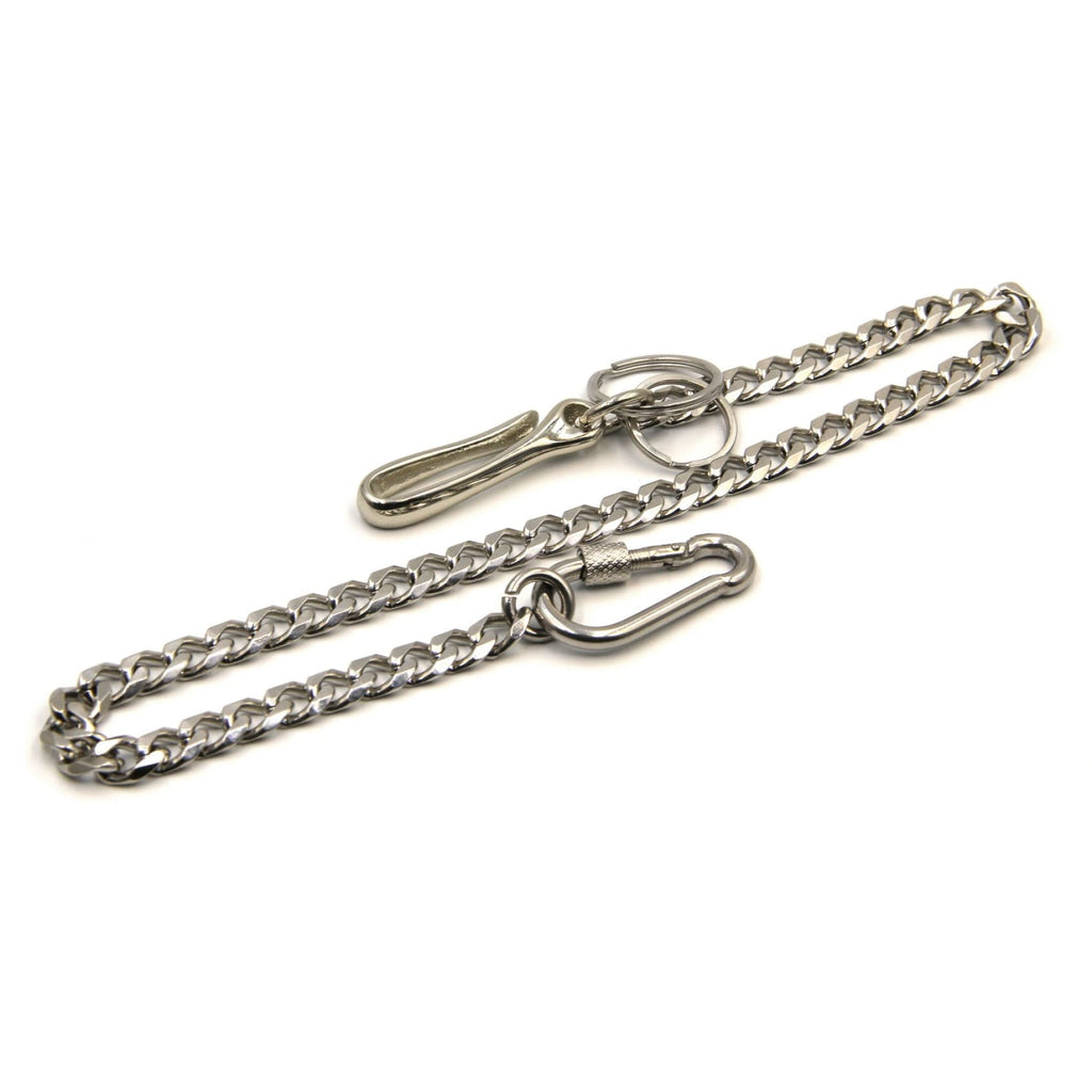 Metal Field Silver Wallet Chain Leather Belt Key Holder Keychain Stainless Steel Purse Chain Men's Gifts 16