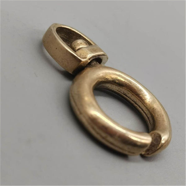 Swivel Brass Figure Eight Loop Ring Hook Handbag Hardware Hanger - Clasps