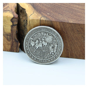 US Coin E.pluribus unum 1886 horses one dollar - Metal Field