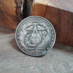 US Marines Silver Coin Fake Penny Replica - 1pcs - silver coin