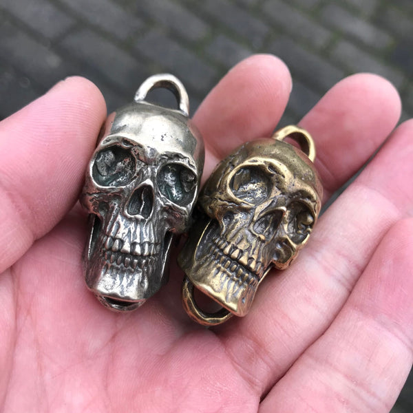 Vintage Skull Link Connector Copper Skulls Keychain Pendants - Charms & Pendants
