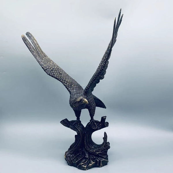 Copper Soaring Eagle Sculptures & Statues House Office Decorartion Ornaments