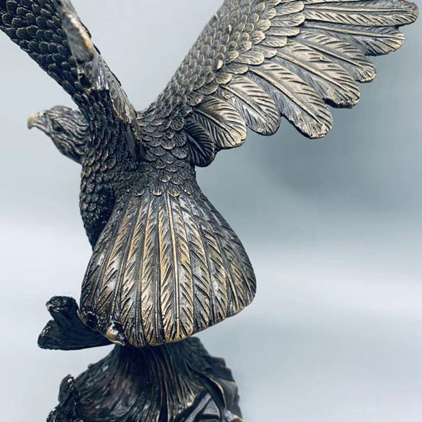 Copper Soaring Eagle Sculptures & Statues House Office Decorartion Ornaments