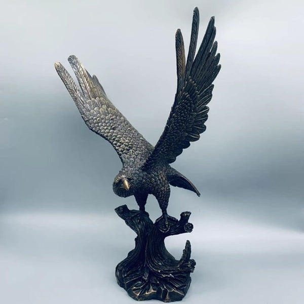 Copper Soaring Eagle Sculptures & Statues House Office Decorartion Ornaments