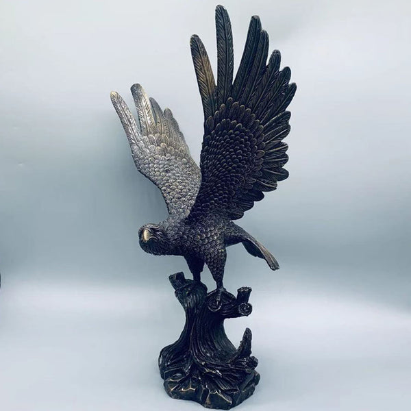 Copper Soaring Eagle Sculptures & Statues House Office Decorartion Ornaments