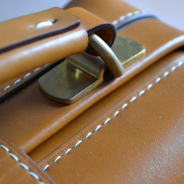Brass Bridge Leather Craft Tool For Briefcase Wallet Bag Accessories Shiny - Metal Field