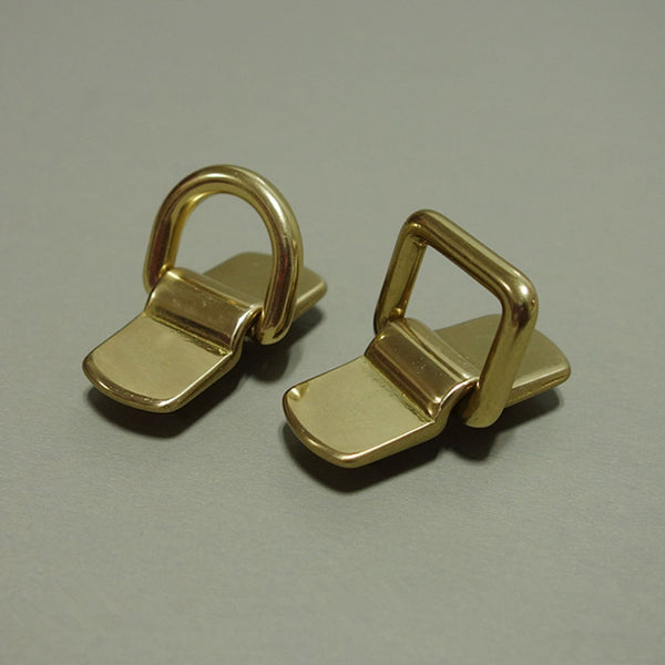 Brass Bridge Leather Craft Tool For Briefcase Wallet Bag Accessories Shiny - Metal Field