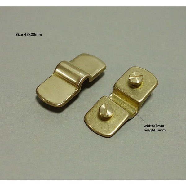 Wallet Closure Brass Bridge Fastener Leather Craft Hardwares - Craft Fasteners & Closures