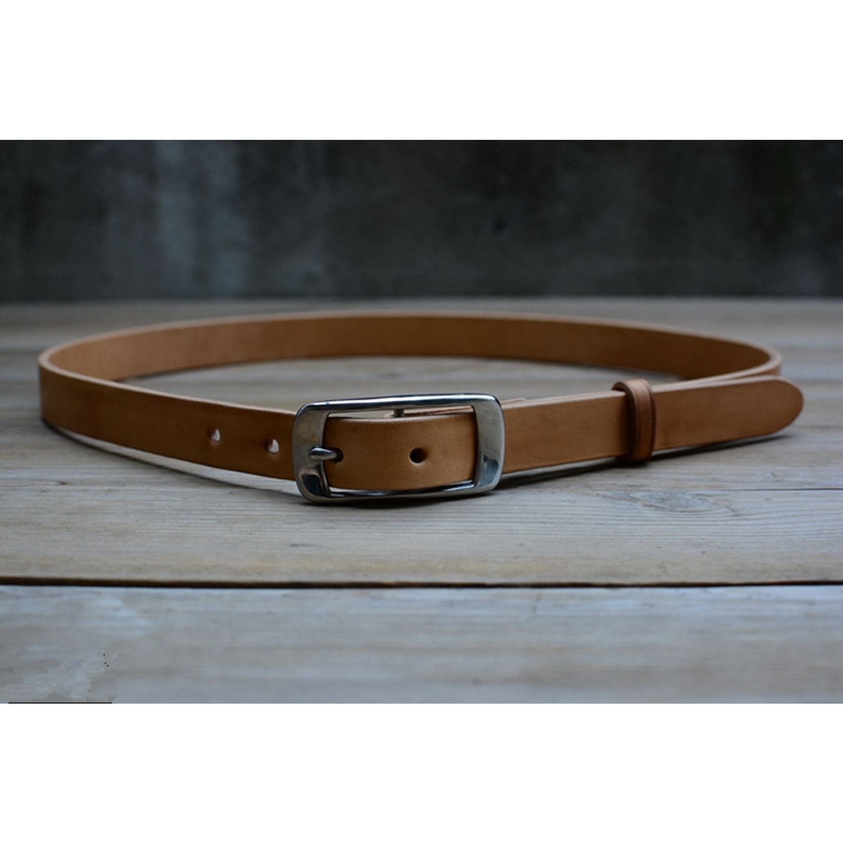 26.8mm Women's Slim Leather Belt Buckle Ladies Handmade Craft