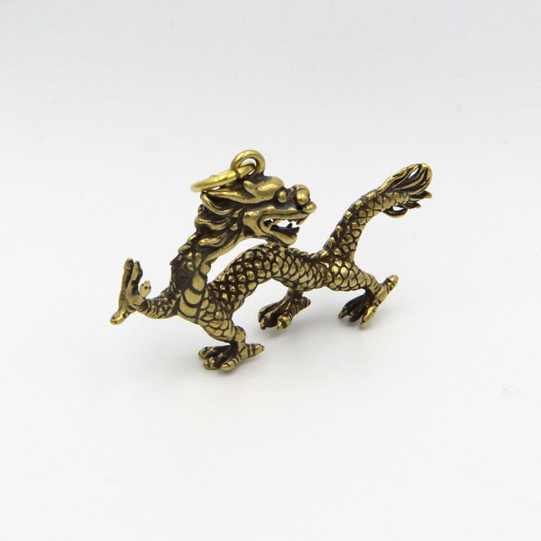 Zodiac Dragon Copper Pendant Keychain Handbag Decoration - Metal Field