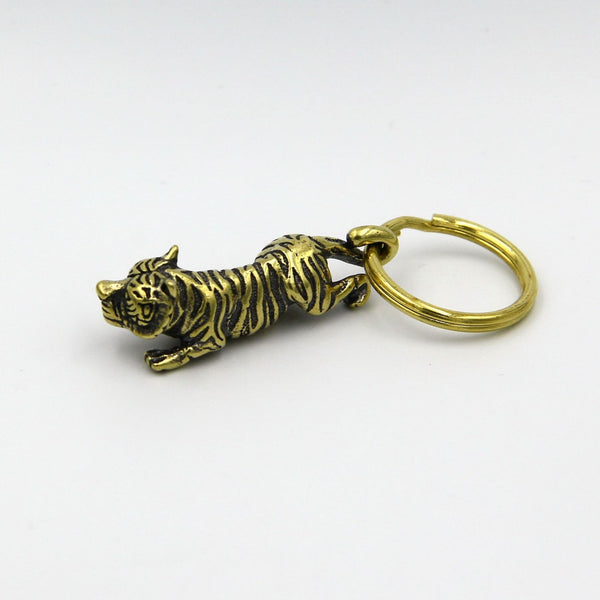 Zodiac Tiger Pendant Keychain Decoration - Metal Field
